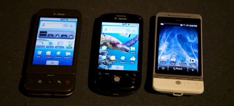 Illustration for article titled HTC Android Family Portraits: G1, myTouch 3G and Hero